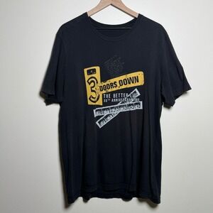 3 Doors Down The Better‎ Life 20th Anniversary Tour Graphic T-Shirt Mens Black L